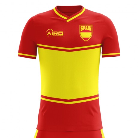 2024-2025 Spain Flag Home Concept Football Shirt (Kids)