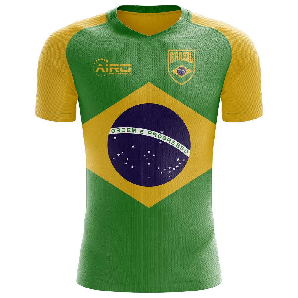 2024-2025 Brazil Flag Concept Football Shirt (Kids)
