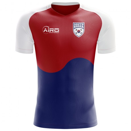 2024-2025 South Korea Flag Concept Football Shirt - Kids (Long Sleeve)