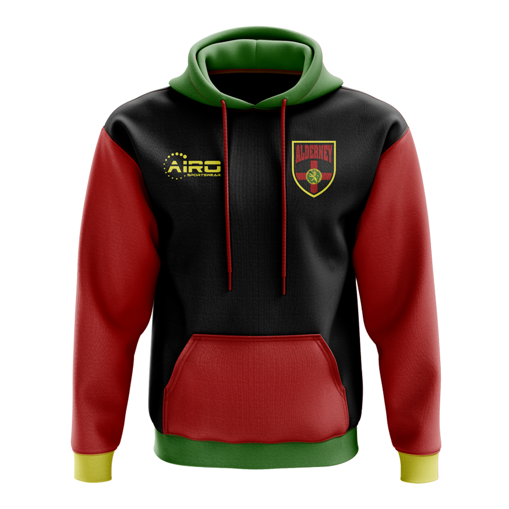 Alderney Concept Country Football Hoody (Black)