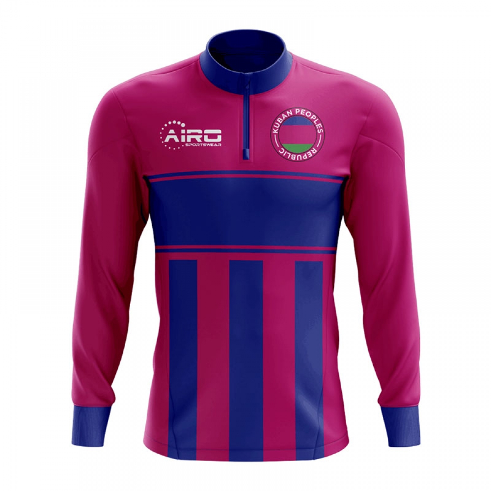 Kuban People's Republic Concept Football Half Zip Midlayer Top (Purple-Blue)