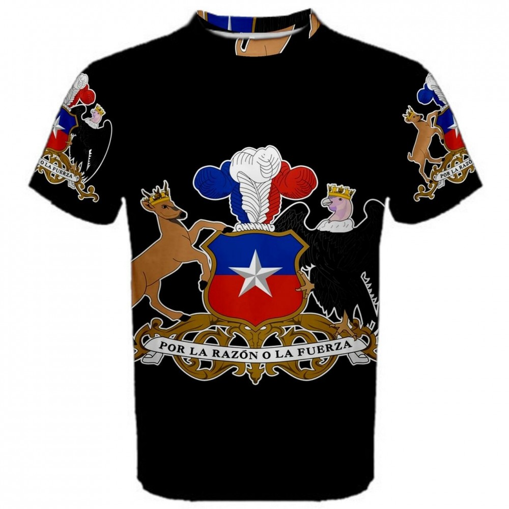 Chile Coat of Arms Sublimated Sports Jersey