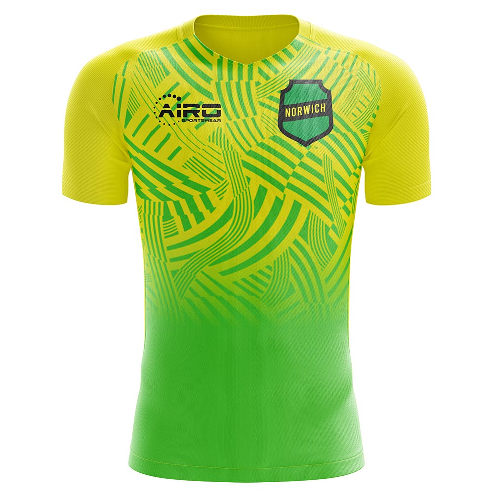 2024-2025 Norwich Home Concept Football Shirt - Little Boys