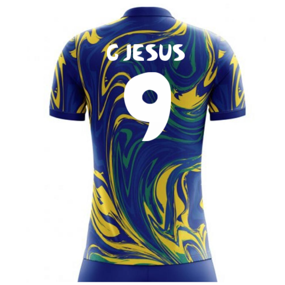 2024-2025 Brazil Away Concept Shirt (G Jesus 9) - Kids