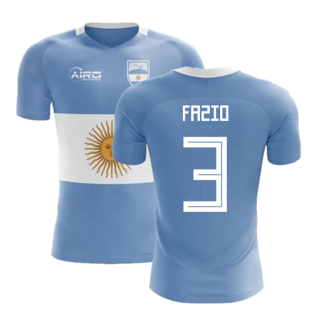 20232024 Argentina Flag Concept Football Shirt (Fazio 3) Kids