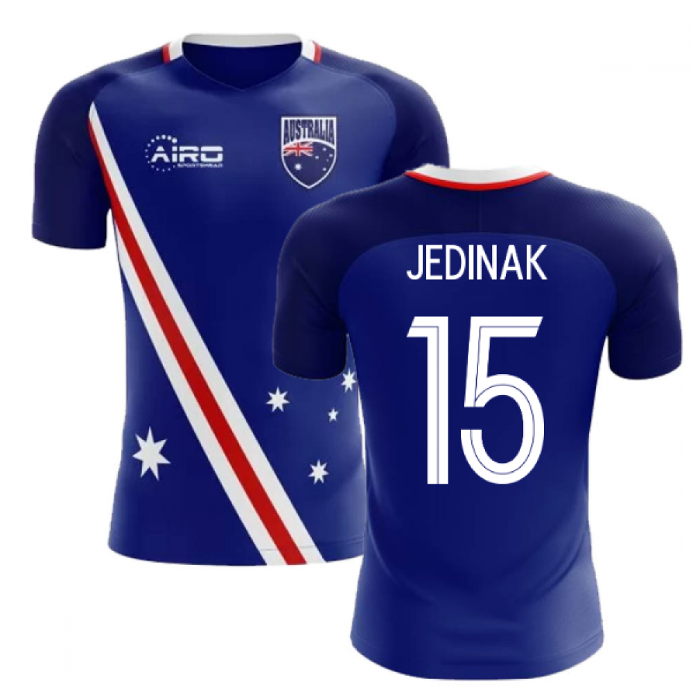 2024-2025 Australia Flag Away Concept Football Shirt (Jedinak  15)