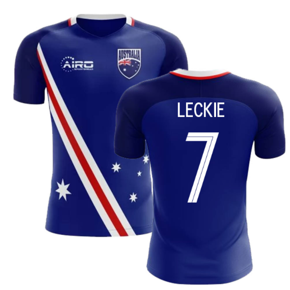 2024-2025 Australia Flag Away Concept Football Shirt (Leckie 7)