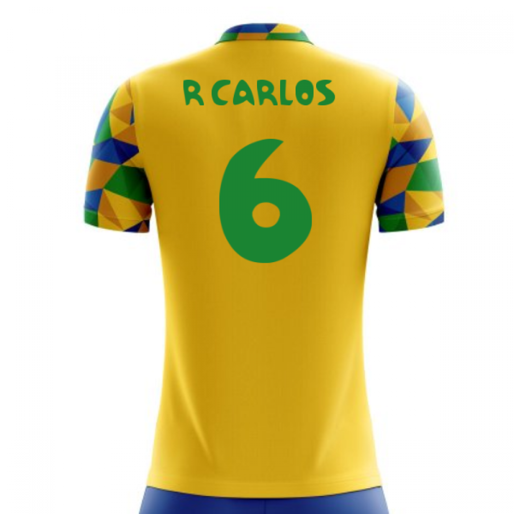 2024-2025 Brazil Home Concept Football Shirt (R Carlos 6) - Kids