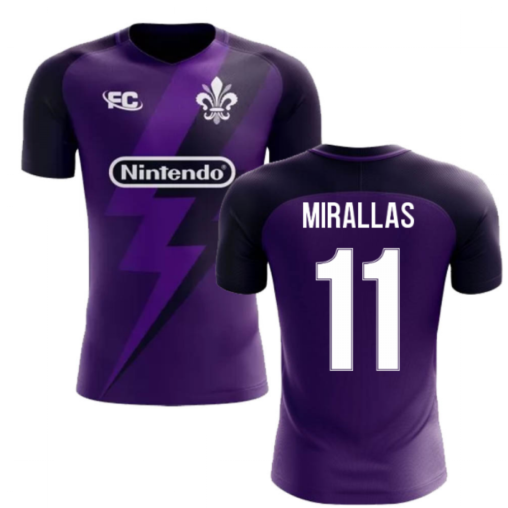 2024-2025 Fiorentina Fans Culture Home Concept Shirt (Mirallas 11) - Kids