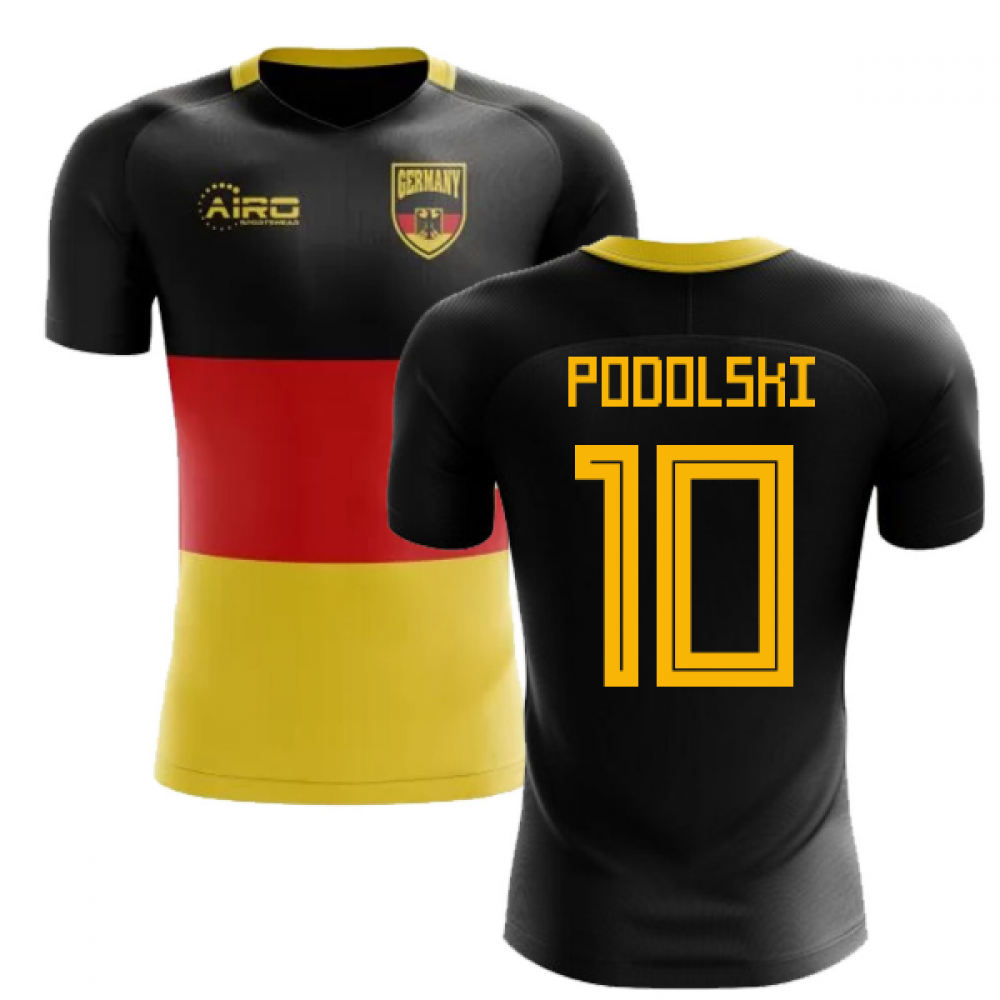 2024-2025 Germany Flag Concept Football Shirt (Podolski 10) - Kids