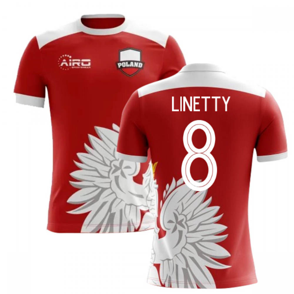 2024-2025 Poland Away Concept Football Shirt (Linetty 8) - Kids