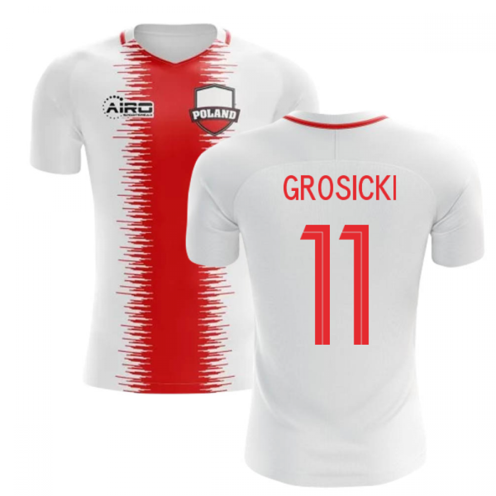 2023-2024 Poland Home Concept Football Shirt (Grosicki 11)