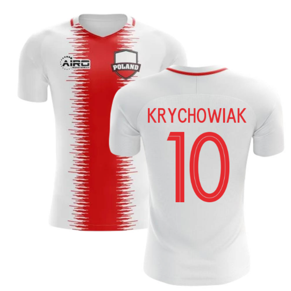 2024-2025 Poland Home Concept Football Shirt (Krychowiak 10) - Kids