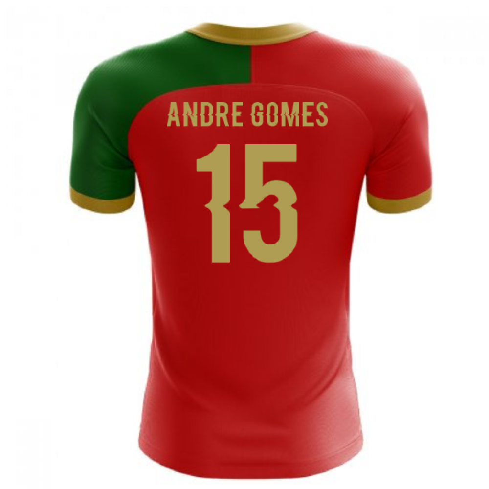 2024-2025 Portugal Flag Home Concept Football Shirt (Andre Gomes 15)
