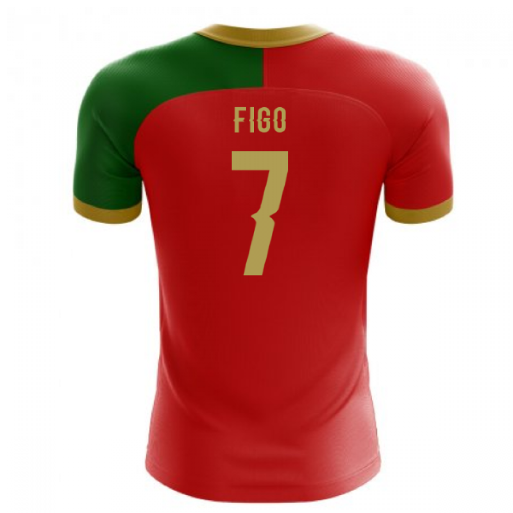 2024-2025 Portugal Flag Home Concept Football Shirt (Figo 7)