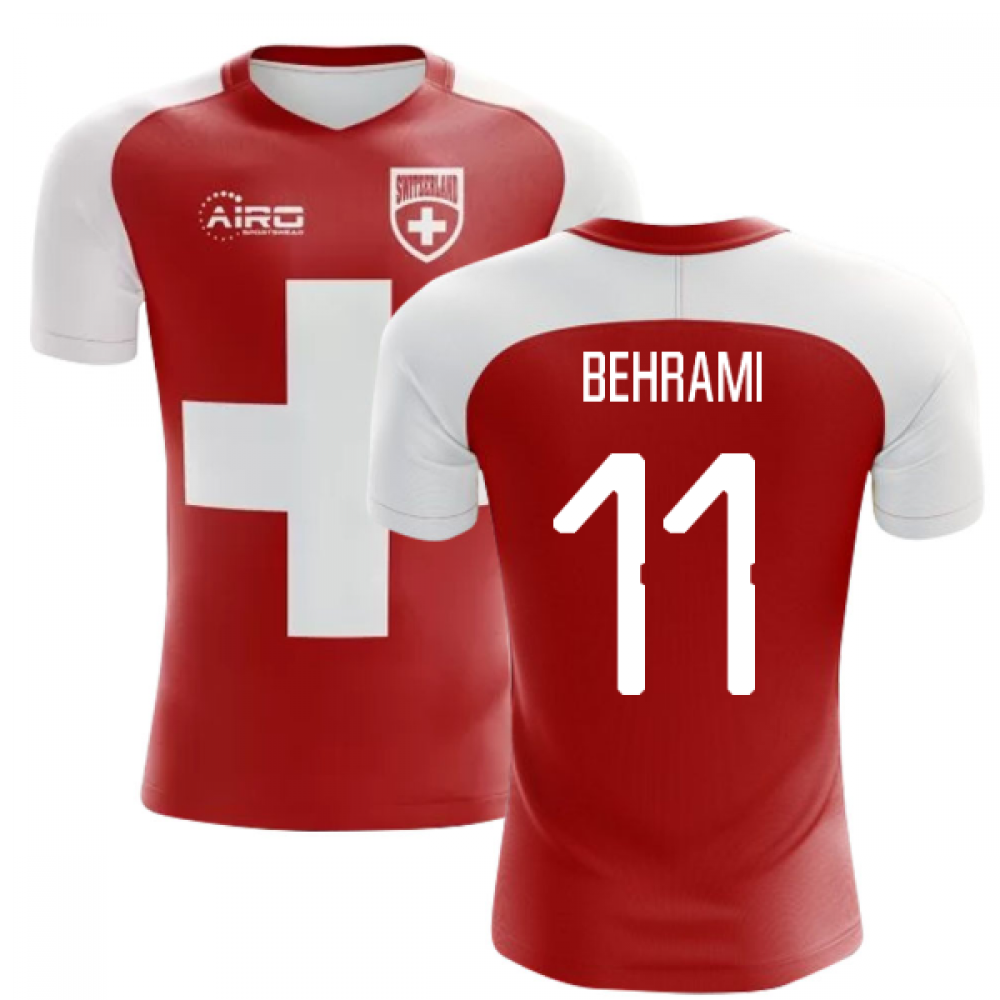 2024-2025 Switzerland Flag Concept Football Shirt (Behrami 11) - Kids