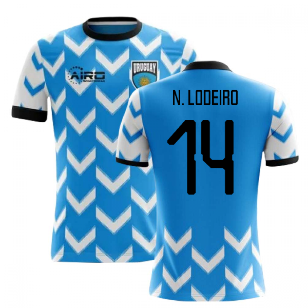 20232024 Uruguay Home Concept Football Shirt (N. Lodeiro 14) Kids