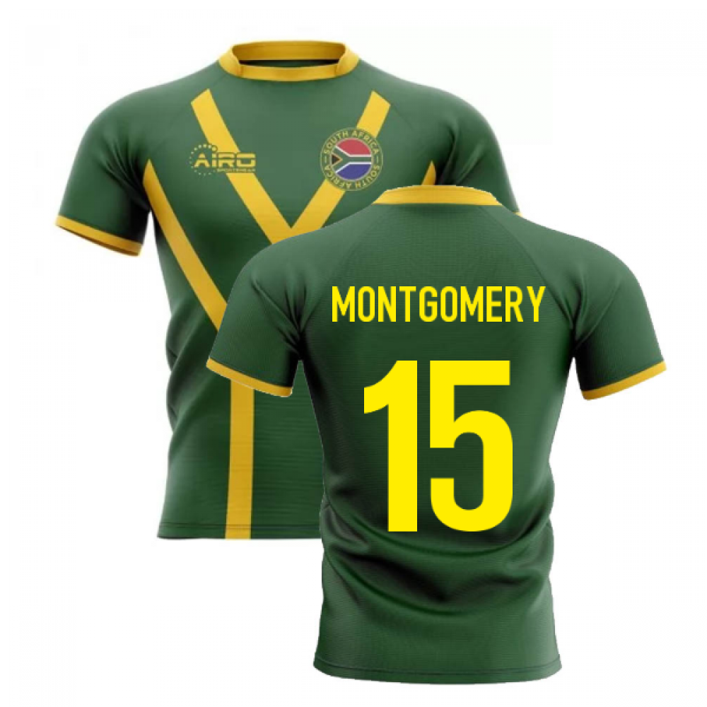 2024-2025 South Africa Springboks Flag Concept Rugby Shirt (Montgomery 15)