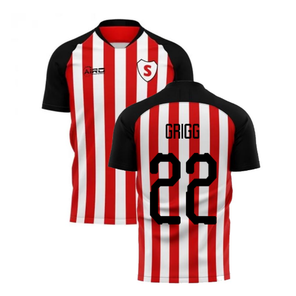 2024-2025 Sunderland Home Concept Football Shirt (Grigg 22)