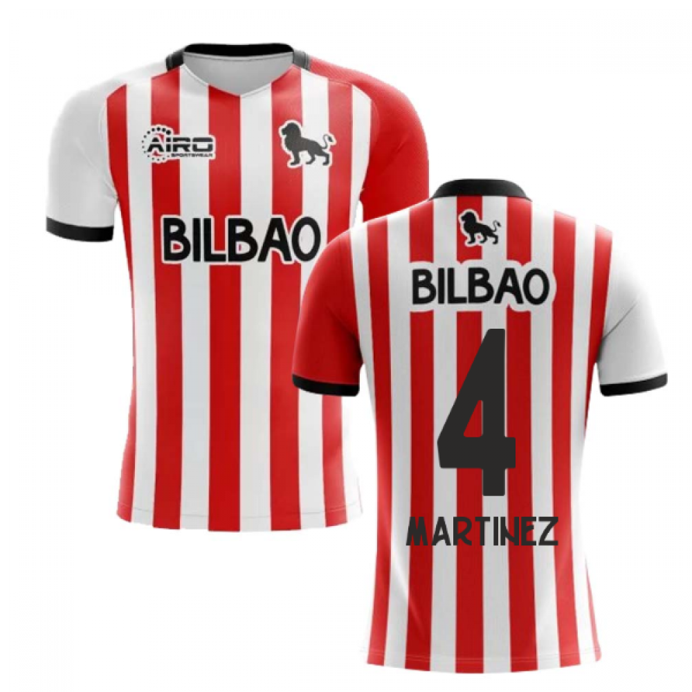 2024-2025 Athletic Bilbao Home Concept Football Shirt - Kids (MARTINEZ 4)