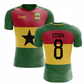 2024-2025 Ghana Flag Concept Football Shirt (Essien 8) - Kids
