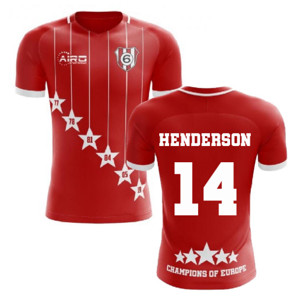 2024-2025 Liverpool 6 Time Champions Concept Football Shirt (Henderson 14)