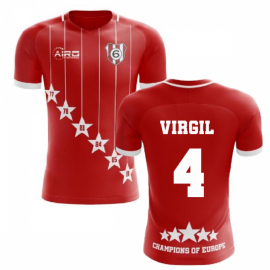 2024-2025 Liverpool 6 Time Champions Concept Football Shirt (Virgil 4)