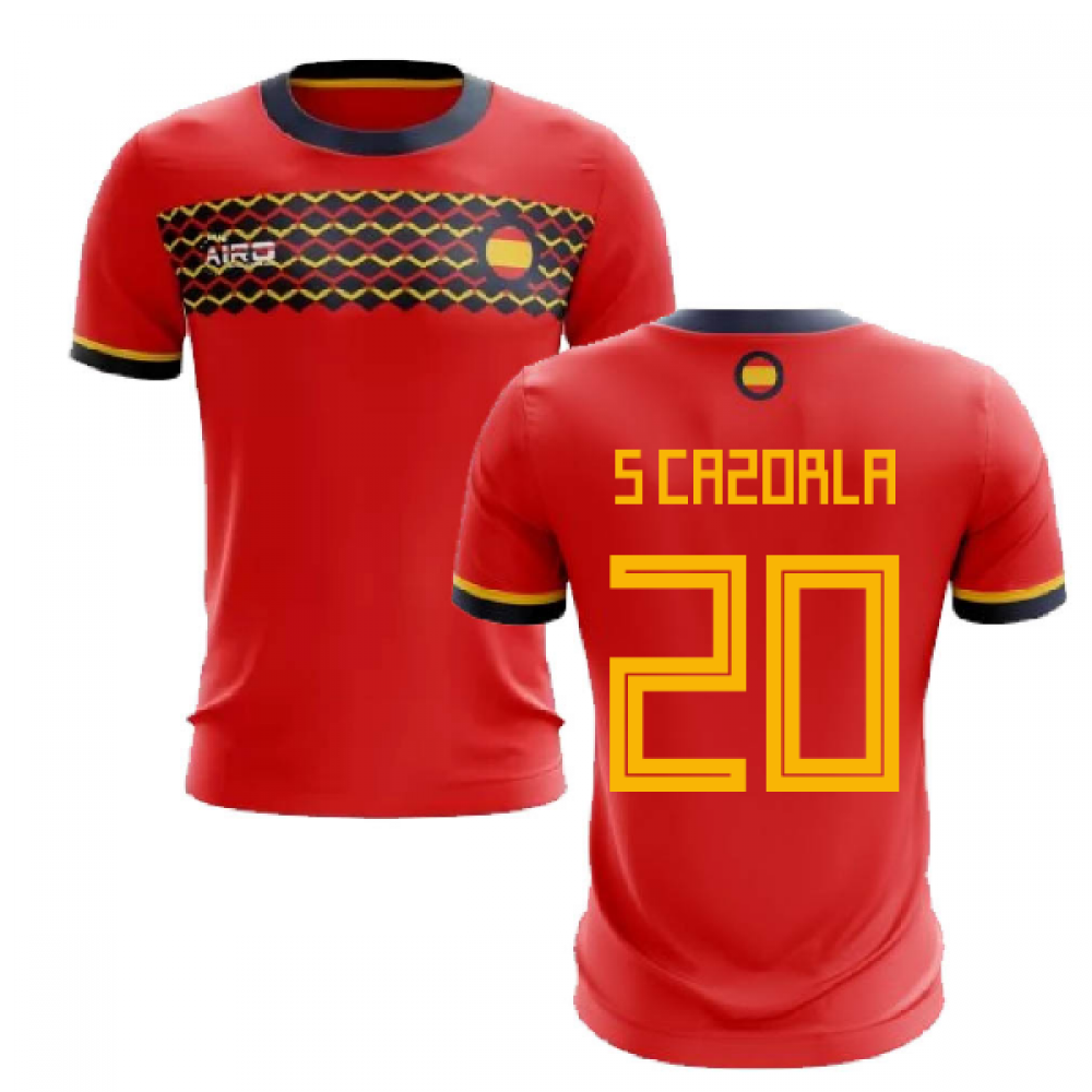 2024-2025 Spain Home Concept Football Shirt (S Cazorla 20)